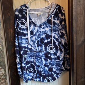 Koolaburra by Ugg Blue & White Tie-Dye Pullover Hoodie